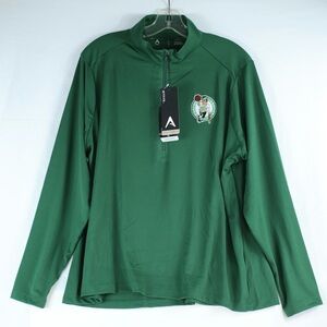 Antigua Green Boston Celtics Long Sleeve Half Zip Up Shirt Womens Size XXL - NEW
